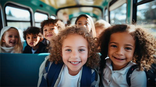 children on school bus 3b